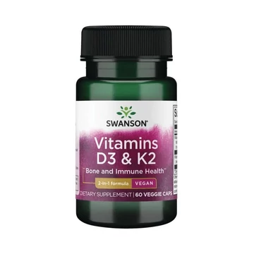 Swanson D3+K2 vitamin kapszula 500mg 60x