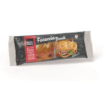 Nutrifree toszkán lapos kenyér focaccine 170g