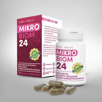 MikroBiom 24 élőflórát&butirátot tartalmazó kapszula 30x