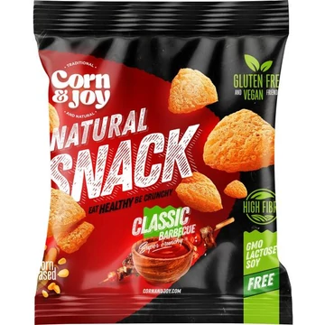 Corn&Joy snack barbecue gluténmentes 40g