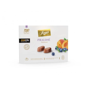 Szerencsi Zero Praliné áfonya-sárgabarackkrémmel töltött 105g