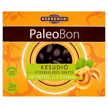 Szerencsi Paleobon drazsé kesudió étcsokis 100g