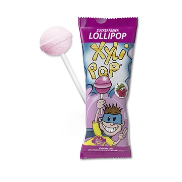 Xylipop eper ízű cukormentes nyalóka 6g