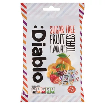 Diablo gyümölcskaramella cukormentes 75g