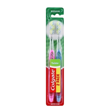 Colgate fogkefe twister medium duo 2db