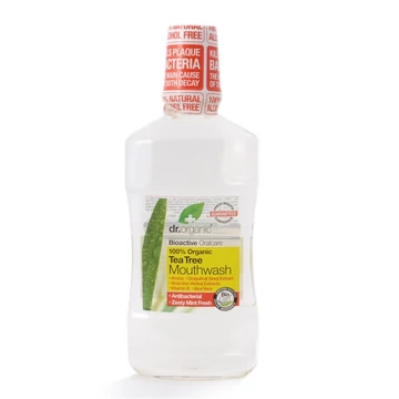 Dr.Organic szájvíz bio teafaolajjal 500ml
