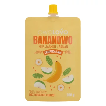 Owolowo 100% gyümölcspüré banános trópusi 200g