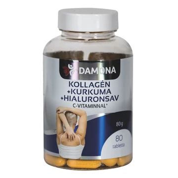 Damona Kollagén + Kurkuma + Hialuron tabletta 80x