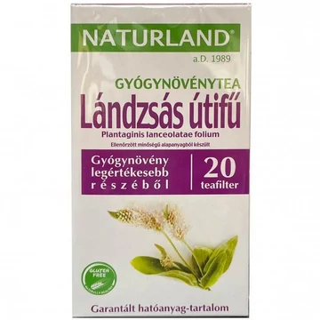 Naturland Lándzsás útifű tea filteres 20x1,5g 20x