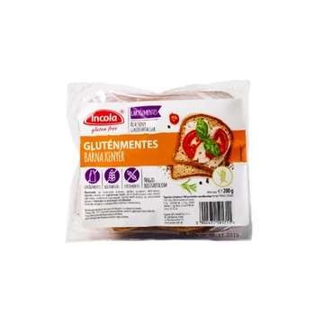 Incola gluténmentes barnakenyér 200g