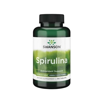 Swanson Spirulina mikroalga tabletta 500mg 180x
