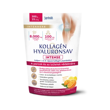 Interherb Kollagén&Hyaluronsav Porcépítő INTENSE citrus 300g