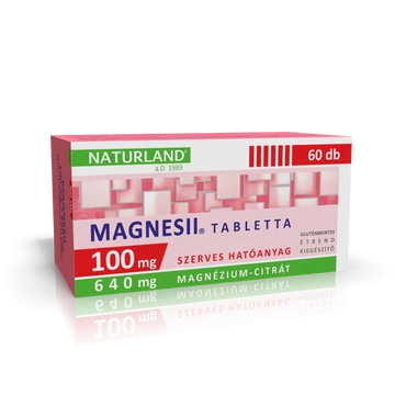 Naturland Magnesii 100mg/640mg tabletta 60x