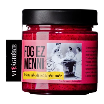 Virágbéke fekete ribizli ízű krémméz 'Fog ez menni' 250g
