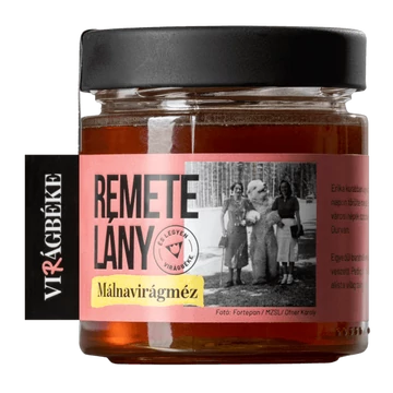 Virágbéke málnaméz 'Remete lány' 250g