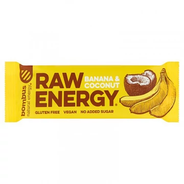 Bombus Raw Energy banán és kókusz szelet 50g
