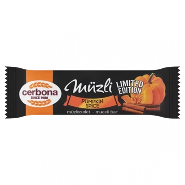 Cerbona müzliszelet sütőtökös-fűszeres 20g