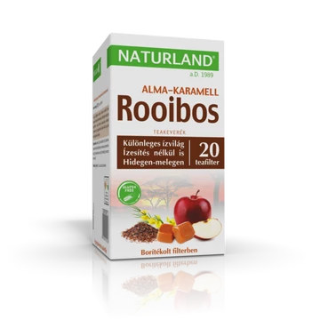 Naturland Rooibos alma-karamell teakeverék filteres 20x