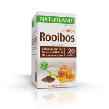 Naturland rooibos sütőtök teakeverék filteres 20x