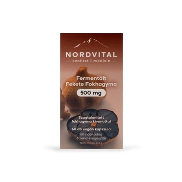 Nordvital fermentált fekete fokhagyma 500mg kapszula 60x