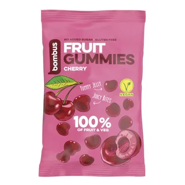 Bombus cseresznyés gyümölcsös gumicukorkák 35g