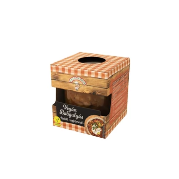 Vega-Farm vegán Babgulyás füstölt szejtánnal 350g