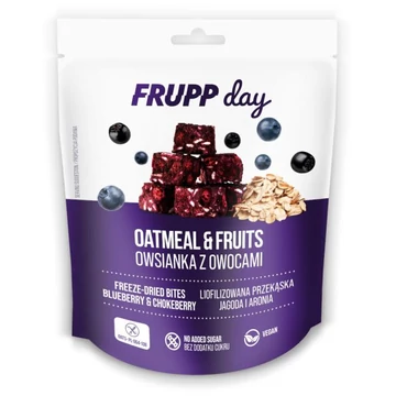 Frupp Day Zabkockák liofilizált áfonyával és berkenyével 25g