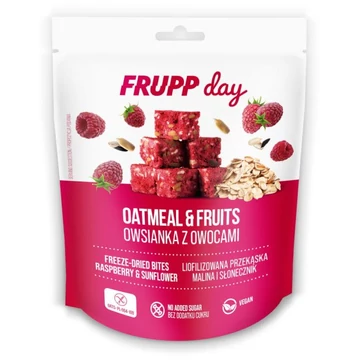 Frupp Day zabkockák liofilizált málna&napraforgómag 25g