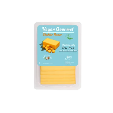 Gusto vegán készítmény szeletelt cheddar ízű 140g