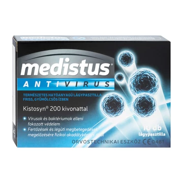 Medistus Antivirus lágypasztilla kistosyn 200 gyümölcs 10x