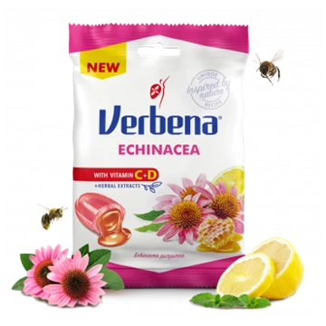 Verbena cukorka echinacea kivonattal 60g