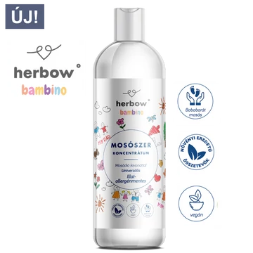 Herbow Bambino folyékony mosószer konc.uni.illatmentes 1000ml
