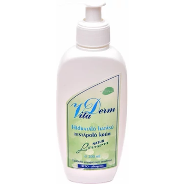 Vita-Derm natur lemon hidratáló testápoló krém 200ml