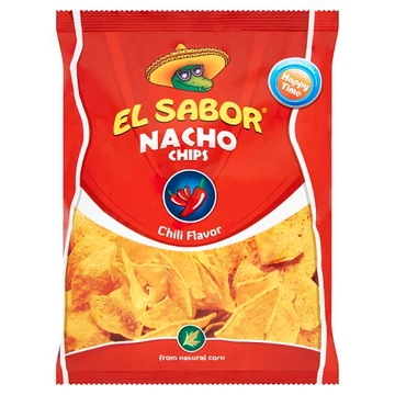 El Sabor nacho chips chilis 100g