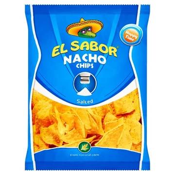 El Sabor nacho chips sós 100g