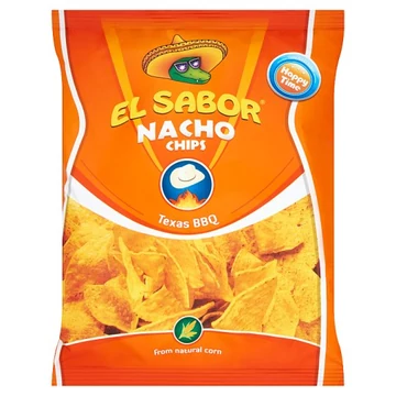 El Sabor nacho chips texas BBQ 100g