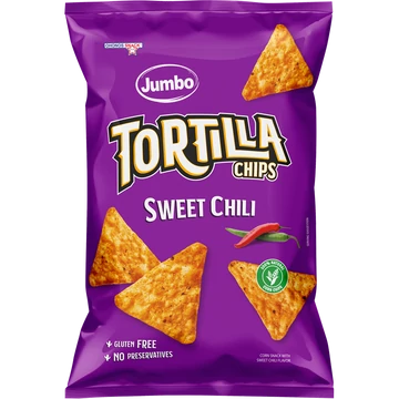 Jumbo tortilla chips sweet chili gluténmentes 100g