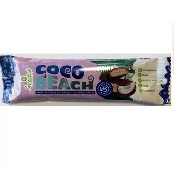 Sweetab kókuszos szelet kókusztejes csokoládéval mártott 35g