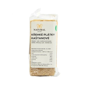 Natural extrudált gesztenyeszeletek 49g