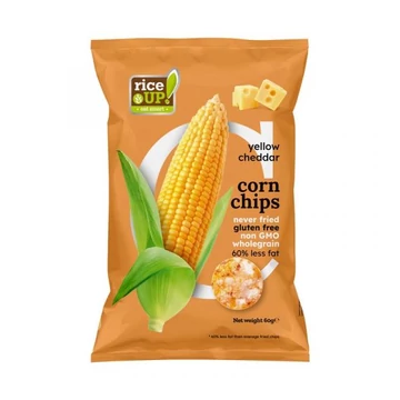 Rice up gluténmentes kukorica chips cheddar ízű 60g