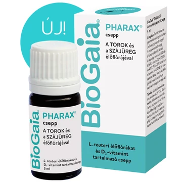 BioGaia Pharax étr.kieg. csepp a torok és a szájüreg élő flórájával 5ml