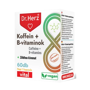 Dr Herz koffein+b-vitaminok kapszula 60x
