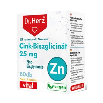 Dr Herz cink-biszglicinát 25mg kapszula 60x