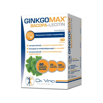 GinkgoMax+Bacopa+Lecitin lágyzselatin kapszula 60x