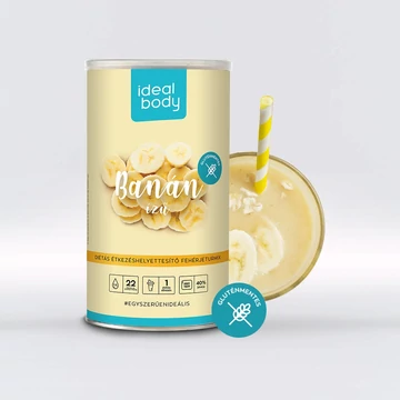 Idealbody fogyókúrás Banán ízű fehérjeturmix 525g