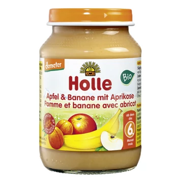 Holle bio bébiétel alma banán sárgabarackkal 190g