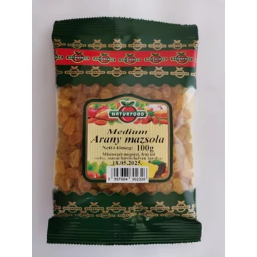 Naturfood medium arany mazsola 100g