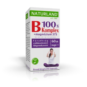 Naturland B komplex+magnézium 375 kapszula 60x