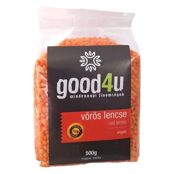 GOOD4U vörös lencse 500g