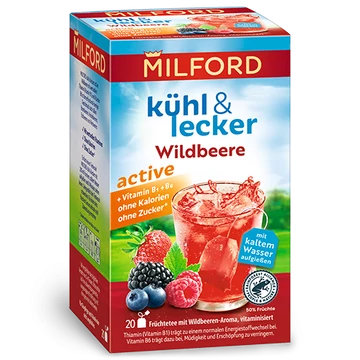 Milford erdei gyümölcs ízű tea hideg teához 20x